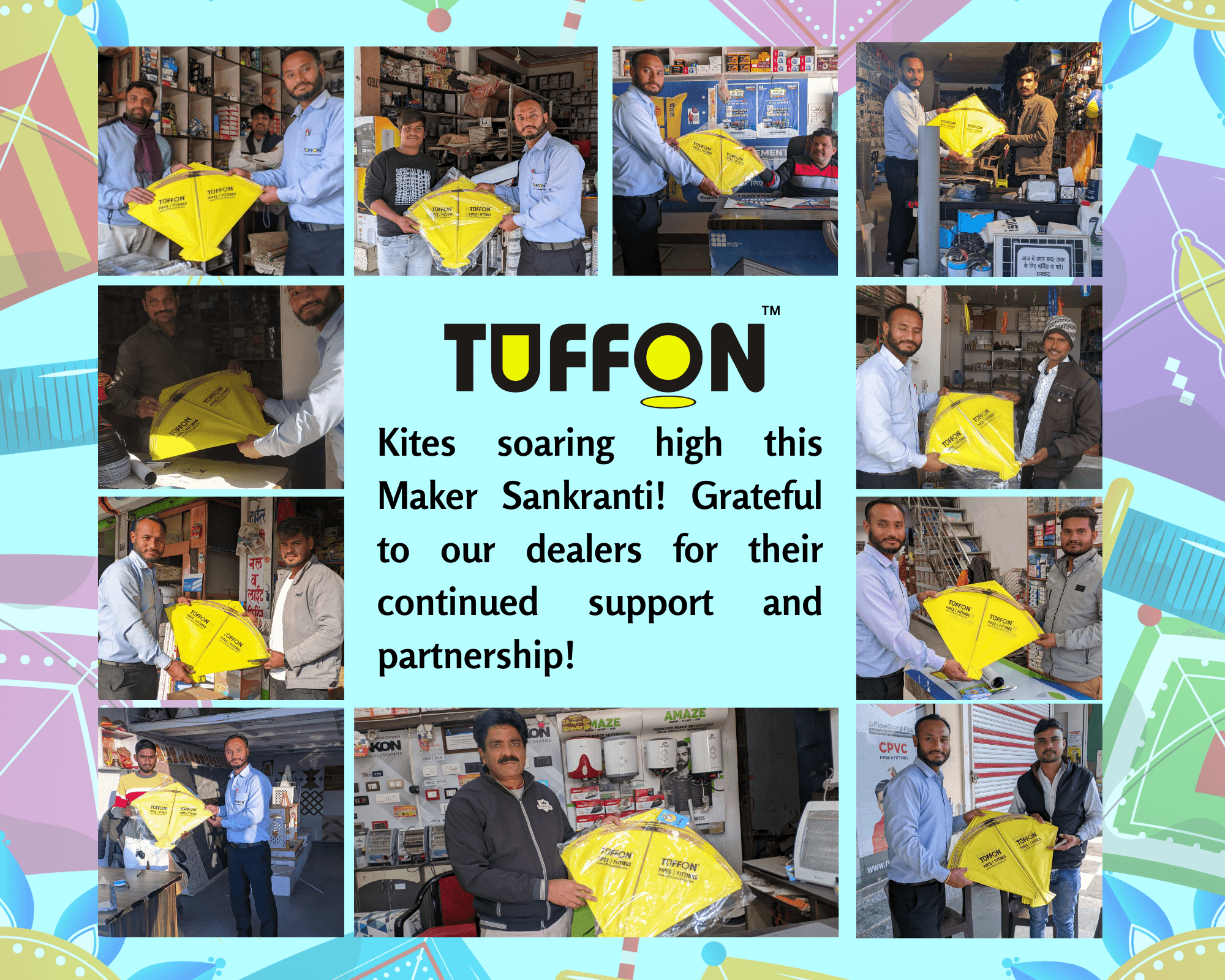 Tuffon Maker Sankranti kite initiative for dealers